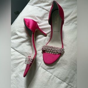 Something Bleu Cappy d’orsay embellished sandal hot pink FINAL PRICE NO OFFERS